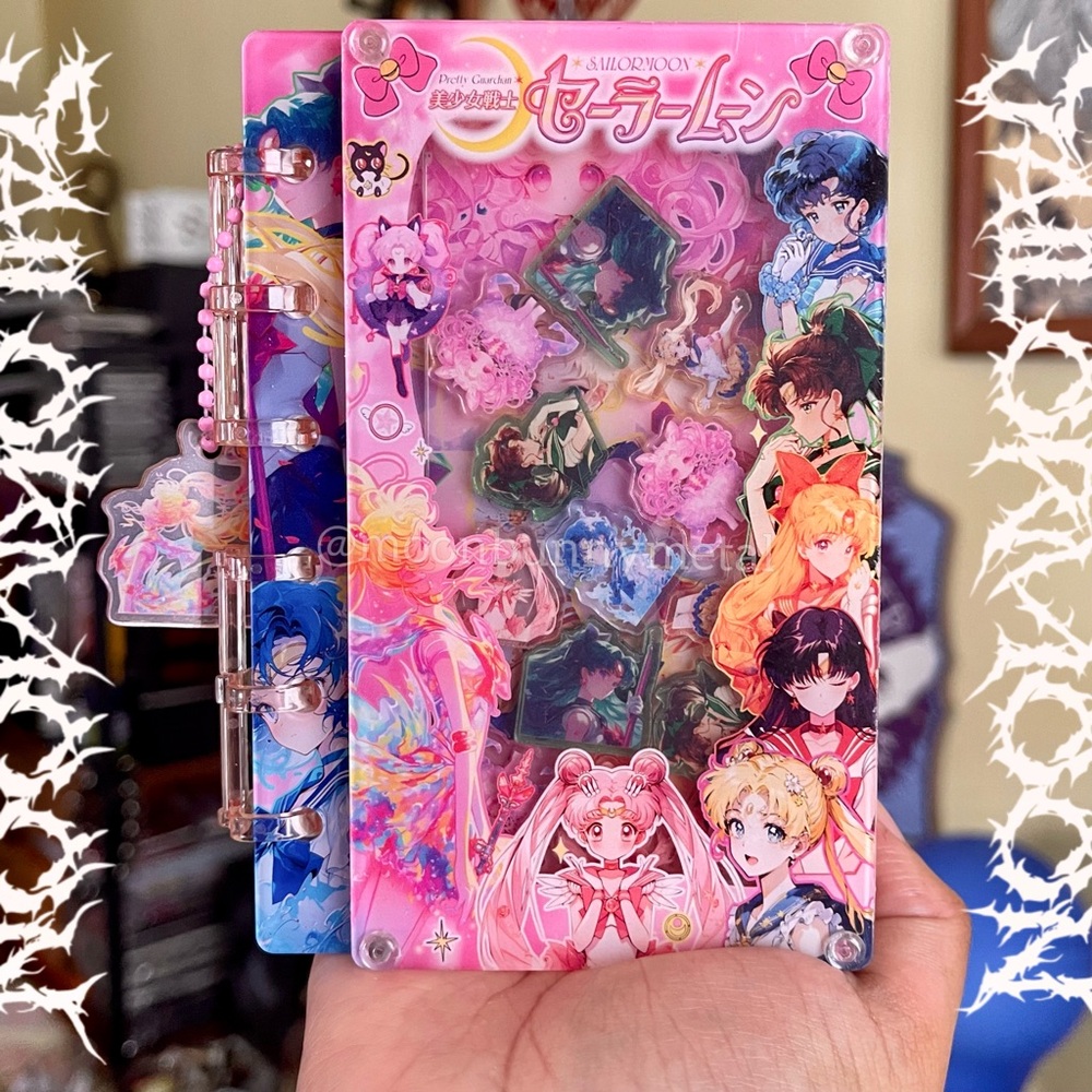 NEW Acrylic notebook Journal DIY Sailor Moon Anime Art Nouveau Planner A7 DIY